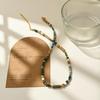European Retro Oil Painting Style Stone Beaded Y2K Necklace for Women