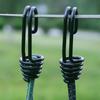 5 Haken Kordelzug Elastisches Seil Schnallen Starke Tragfähigkeit Weit verbreitet Outdoor Zeltseil Markisenzeltklammern Campingzubehör