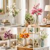Stor Konstgjord Magnolia Blomma Handgjord Realistisk Simulering Stor Magnolia EVA Verklig Beröring Falsk Magnoliagren Festpresenter