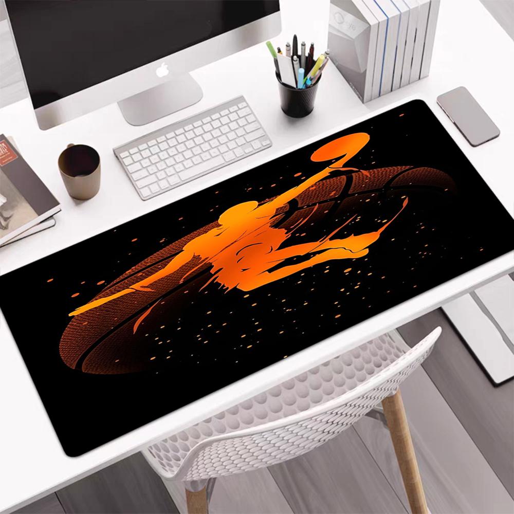 Basketball Theme Mouse Pad, Non Slip Rubber Base, Multifunctional Office & Home Decor, Perfect for Workspace Personalization.