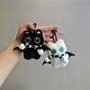 Cartoon Plüsch Mini Schwarze Katze Anhänger Schlüsselanhänger Rucksack Hängende Ornamente Autoschlüsselanhänger Geburtstagsgeschenk
