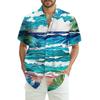 Men's Casual Fashion Printed Short-Sleeve Shirt