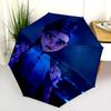 Ink: Mystical Tattoos Glow Night Folding Umbrella Suitable for All Seasons Suitable for All Seasons Umbrella Gift Sun Umbrella