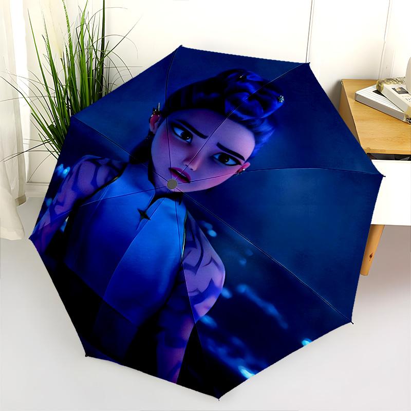 Ink: Mystical Tattoos Glow Night Folding Umbrella Suitable for All Seasons Suitable for All Seasons Umbrella Gift Sun Umbrella