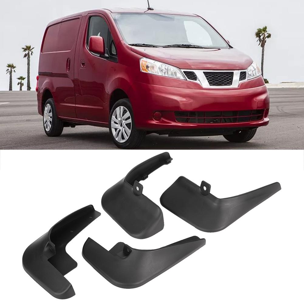 4Pcs Car Accessories Car Mud Flaps Mudguards Replacement Fit for Nissan NV200 2010 2017