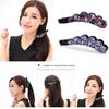 Elegant Rhinestones Banana Clip Korean Style Sweet Hairpins Ponytail Holder  For Women Girls