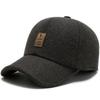 Men's Winter Ear Protection Duckbill Cap - Thick Velvet Warm Baseball Hat for Seniors