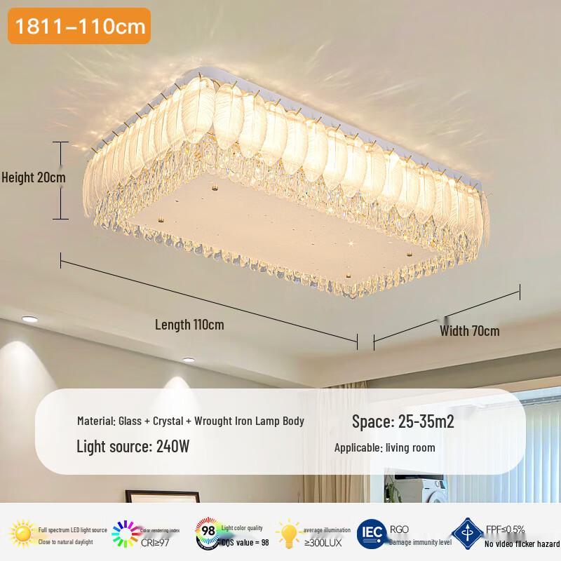 French Cream Style LED Ceiling Light