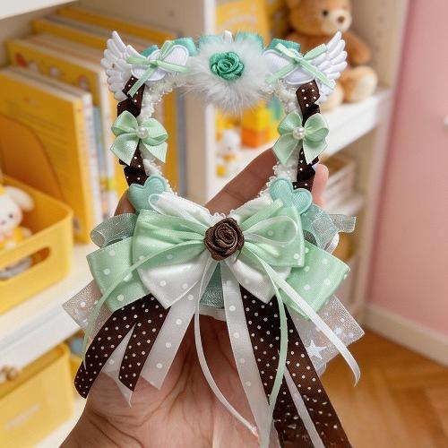 5.8cm Creative Design Kawaii Badge Pin Displaying Holder Sweet Lace Star Protector with Lanyard Fashoin Badge Clip Cover Case