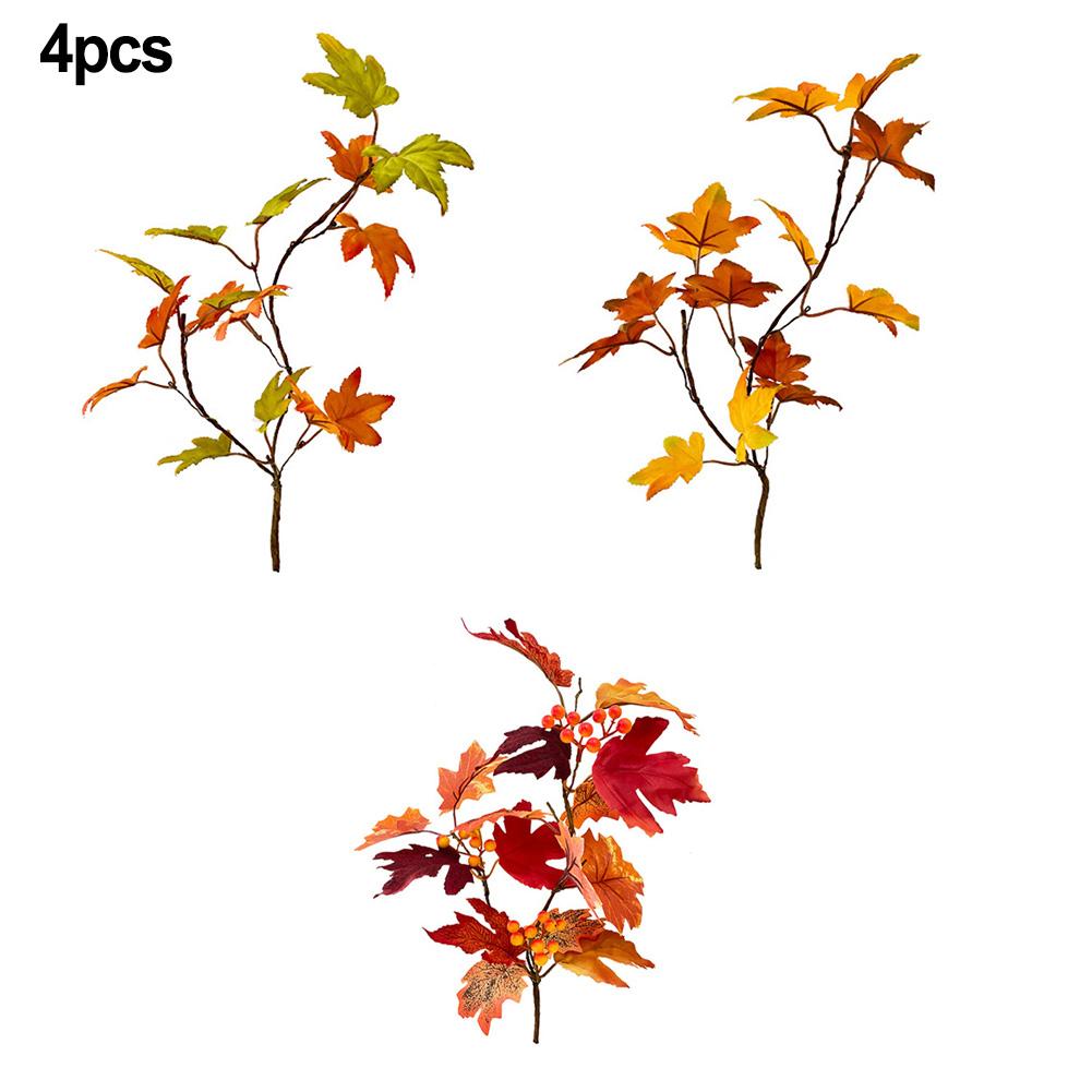 Sztuczna jesienna tkanina wielokrotnego użytku z liści klonu