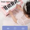 Children's 25-Key Wooden Electric Piano for Beginners - Portable and Educational