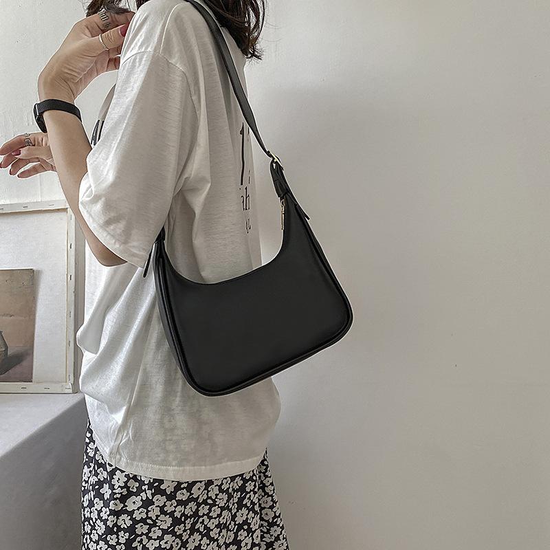 Bag women's retro armpit bag simple and fashionable versatile handbag crescent shoulder crossbody dumpling bag women's tide