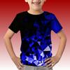 Children's Clothing Tshirt for Kids Boys 3 to 14 Gradient Geometry 3D Print Short-Sleeved T-Shirts Boy Casual Top Kids' T-Shirt