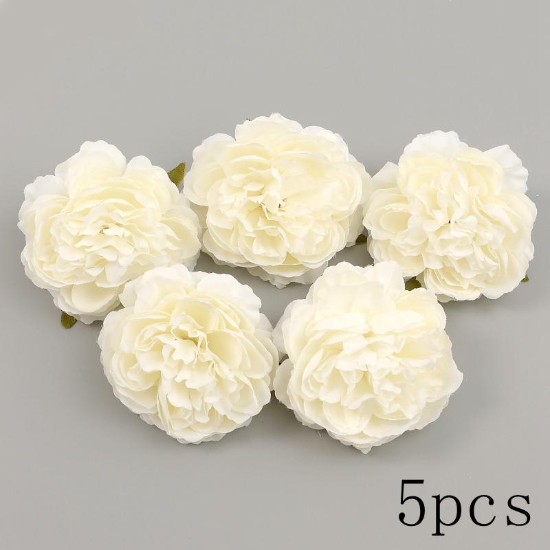 Weiße Serie Rose Künstliche Blumen Seide Unechte Blumen für Heimdeko Hochzeitsdekoration DIY Kranz Geschenk Accessoires Ornamente