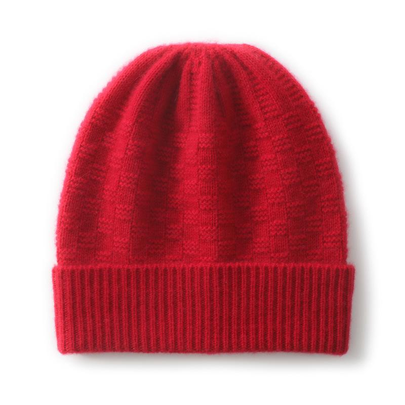 Spot European and American autumn and winter new cashmere hats men's and women's casual cold hats warm wool hats