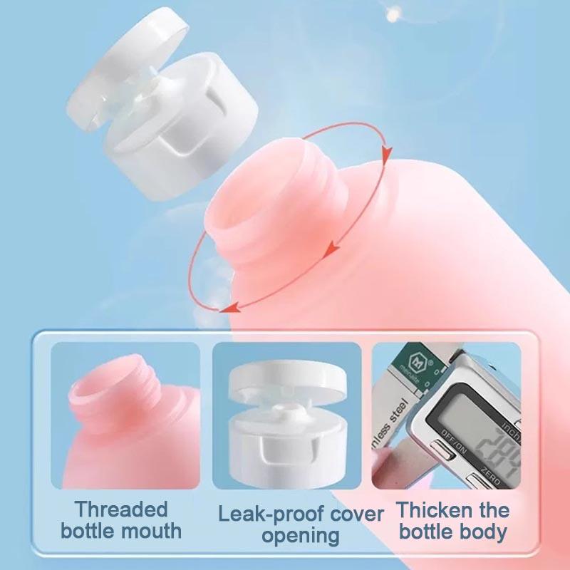 New 60ML Silicone Travel Bottles Travel Packaging Set Airplane Bottle Refillable Travel Bottle Shampoo Bottles Kit LXPTZ01