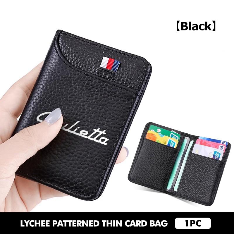 2026 Hot Alfa Romeo Leather Car Men's Wallet Card Clip Storage Bag Multi-functional Protector Cover For Alfa Romeo 159 Giulietta