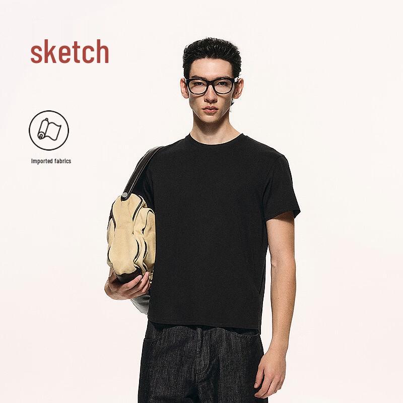 Suxie Men s 2026 Spring Round Neck Short Sleeve T-Shirt M