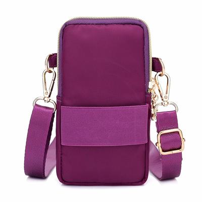 Borse a tracolla casual in nylon impermeabile da donna, borsa a tracolla da donna, piccola borsa per cellulare, borsa sportiva