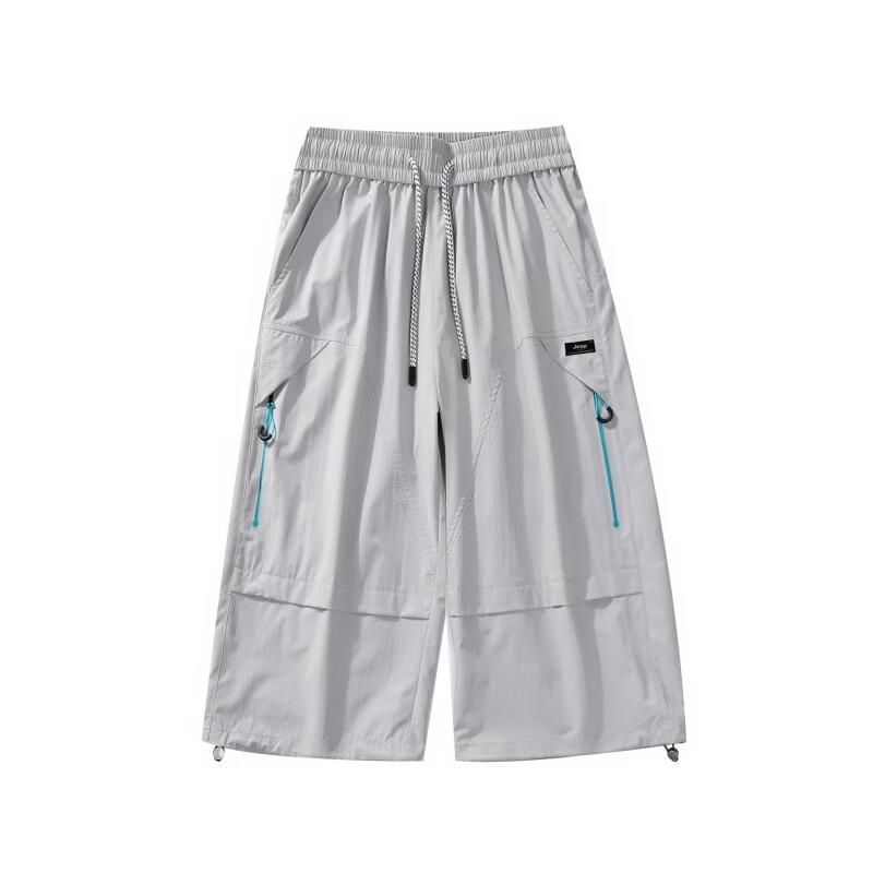 JEEP Men s Quick-Dry Multi-Pocket Cropped Outdoor Sports Pants XL