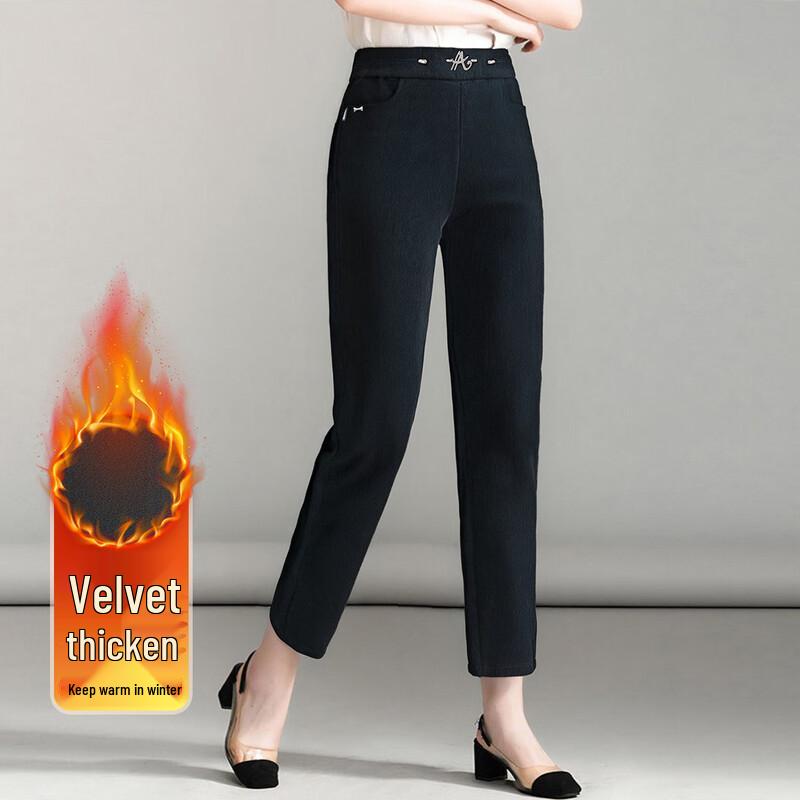 

Pastel Women s Fleece-Lined Warm Casual Pants 4XL