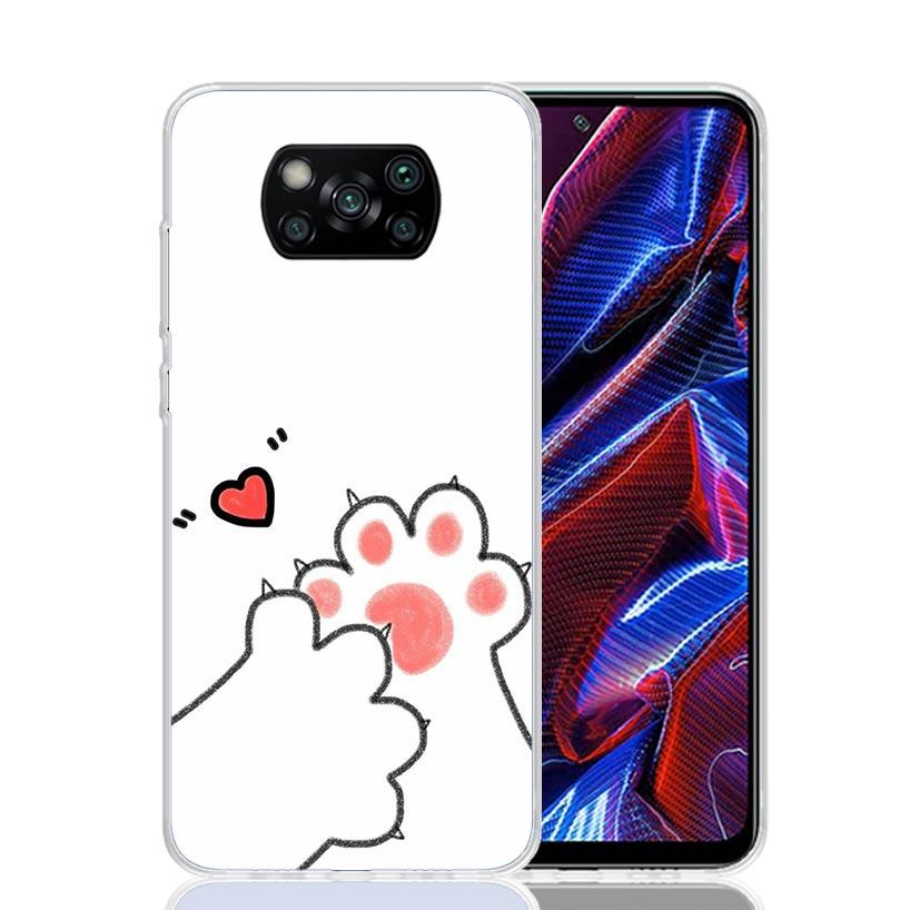 Cat Footprint Funny Paw Cute Phone Case For Xiaomi Poco F7 Ultra X7 X6 Pro X5 Redmi 15 15C 13 13C 12 12C 10 10A 10C 9 9A 9C 9T S