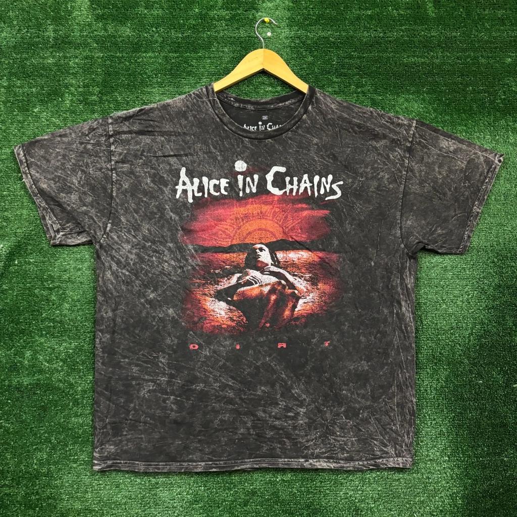 Alice In Chains Dirt Est 1987 Heavy Metal Band Mineral Wash T-shirt Size 2X