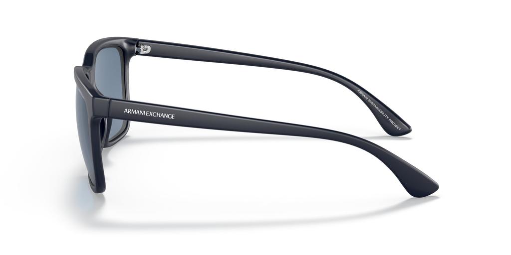 Armani Exchange AX4112SU Mattblau 55 Herren Sonnenbrille,