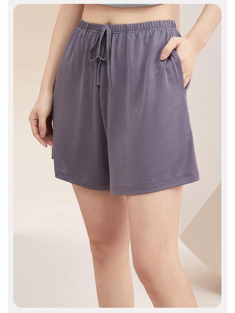 Summer Women's Ice Silk Modal Pajama Shorts - Versatile for Outdoors and Lounging