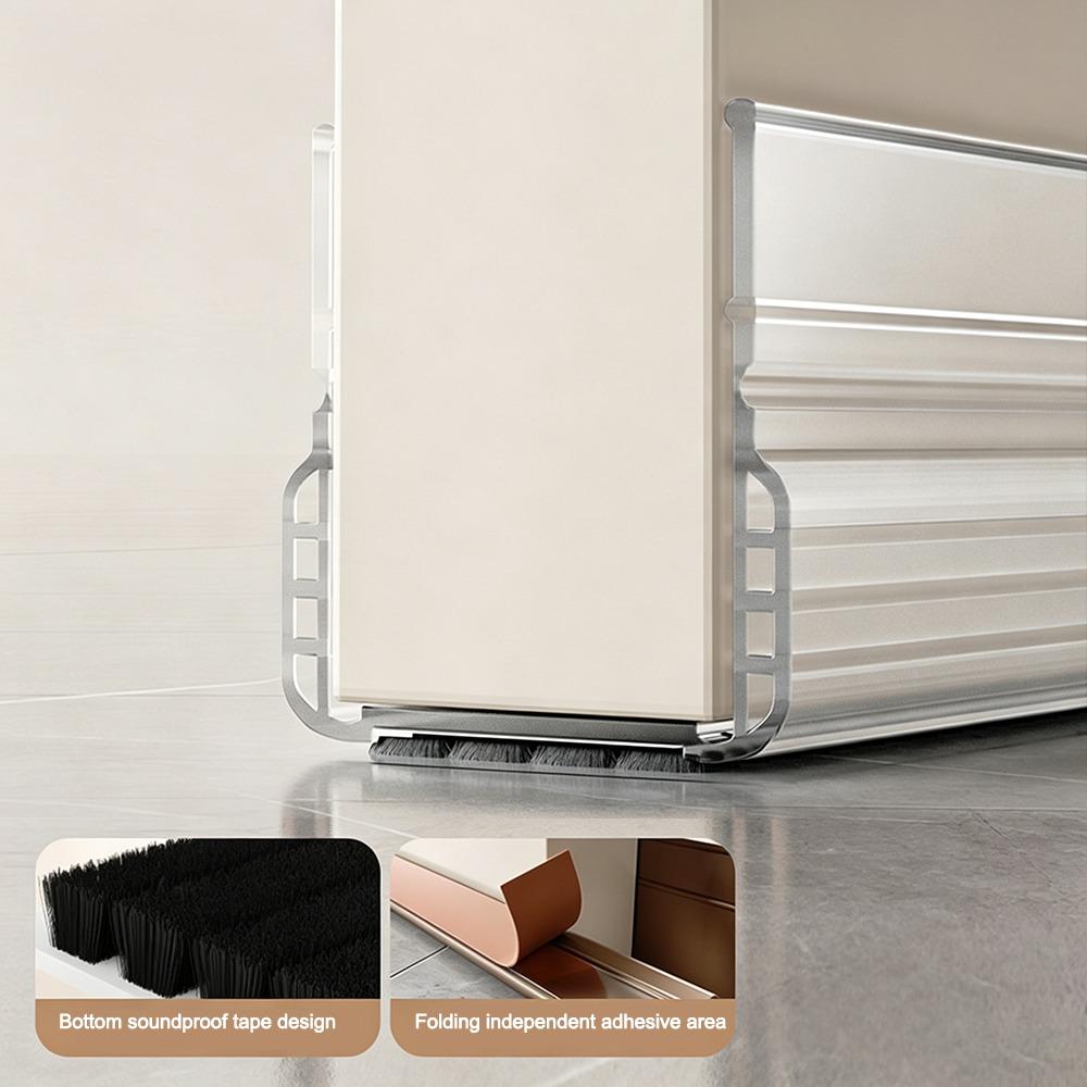 Windproof Dustproof Door Bottom Seal Strip Under Door Draft Stopper  Door Thickness 3.5-5cm