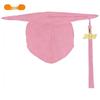 Matte Black Graduation Cap with 2026 Tassel for High School and University Bachelor Degrees