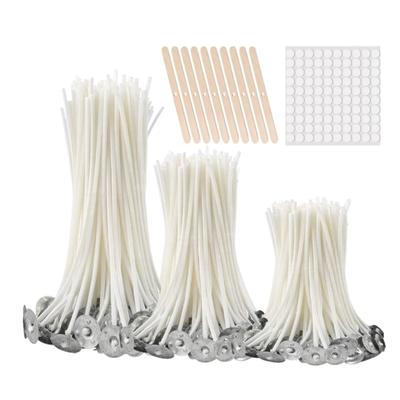Pavio de Algodão Essencial para Velas Artesanais DIY 10cm/4polegadas,15cm/6pol 20cm/7.87pol Pavio de Vela Ferramenta para Fabricação de Velas