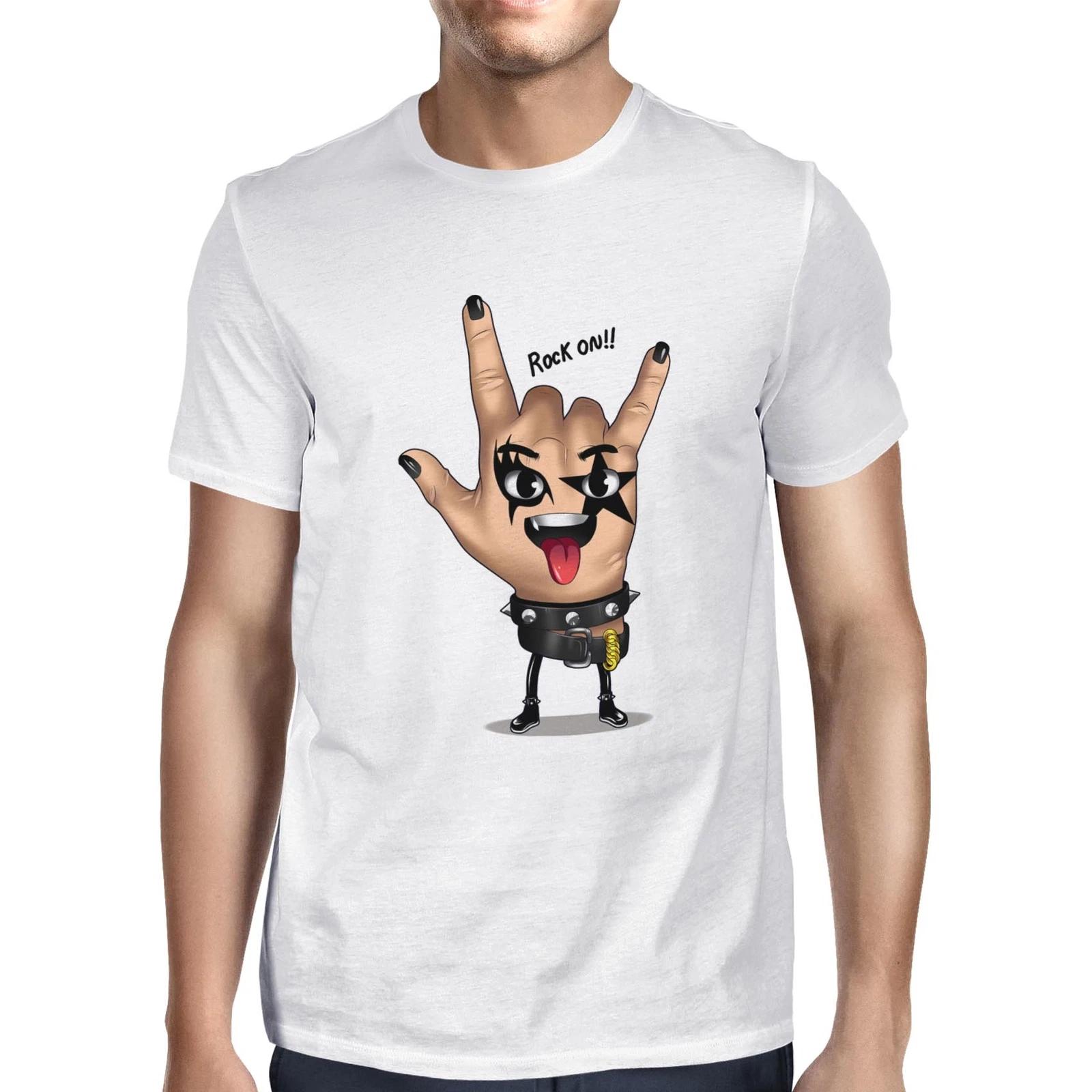 1Tee Mens Rockstar Hand T-Shirt M