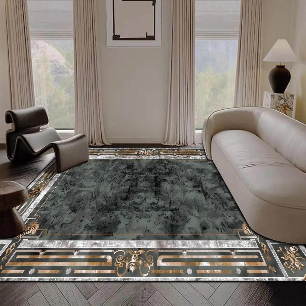 Light Luxury Large Area Living Room Carpet Sofa Coffee Table Rugs 200x300cm Easy Clean Anti-slip Lounge Bedroom Decor Floor Mats