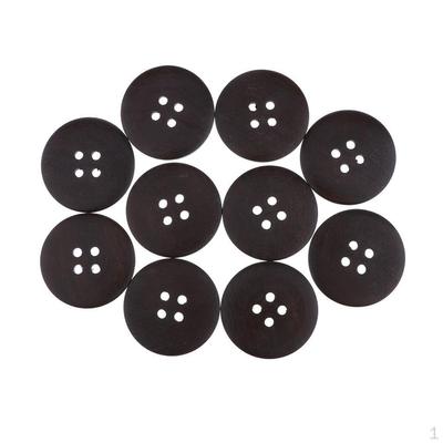 10 Pcs Round Craft Buttons Sewing Fasteners Basic for Knitting Crafts