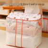 Large Capacity Transparent Quilt Storage Bag - Dustproof & Moistureproof Organizer for Bedroom & Dormitory.