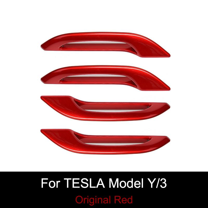 Anti Freezing 4PCS Door Handle for Tesla Model 3 Model Y Antifreeze Door Handle Sticker Refit Car Accessories Trim Decoration