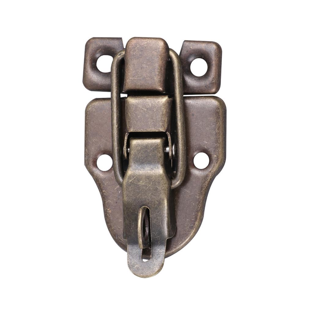 2pcs Alloy Latch For Gift Box Locking Clasp Wooden Jewelry Cabinet Chest Decorative Hook Lock Small Box Packing Buckle