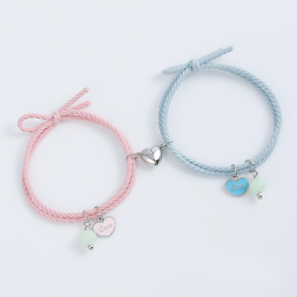 Small rubber band hand rope, love magnet attract, couple love love bracelet, a pair of simple hair ropes for male girlfriends