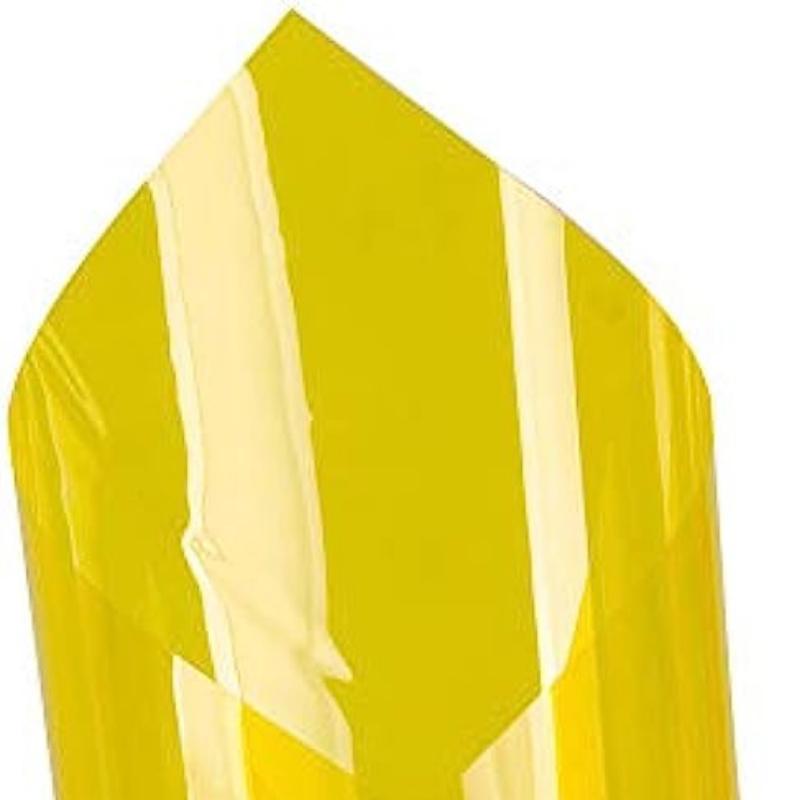 Yellow Colored Window Glass Film Decorative Static Cling Blocking UV Reflective for Residential Shopping Mall Glass DIY Decor