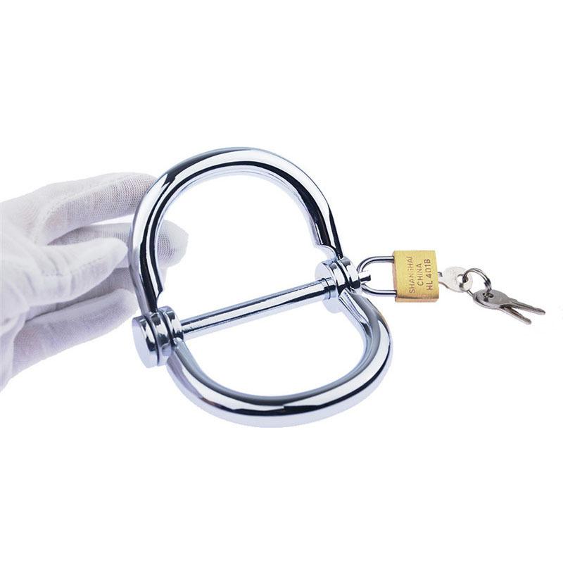 Metal Detachable Steel Handcuffs with Locks and Keys BDSM Slave Role Playing Sex Toy Tool Products Suitable for Adults