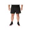 Asics Mens Running Logo Woven Breathable Lace-Up Comfortable Sports Shorts Men Shorts Black Gray 2011D247-001