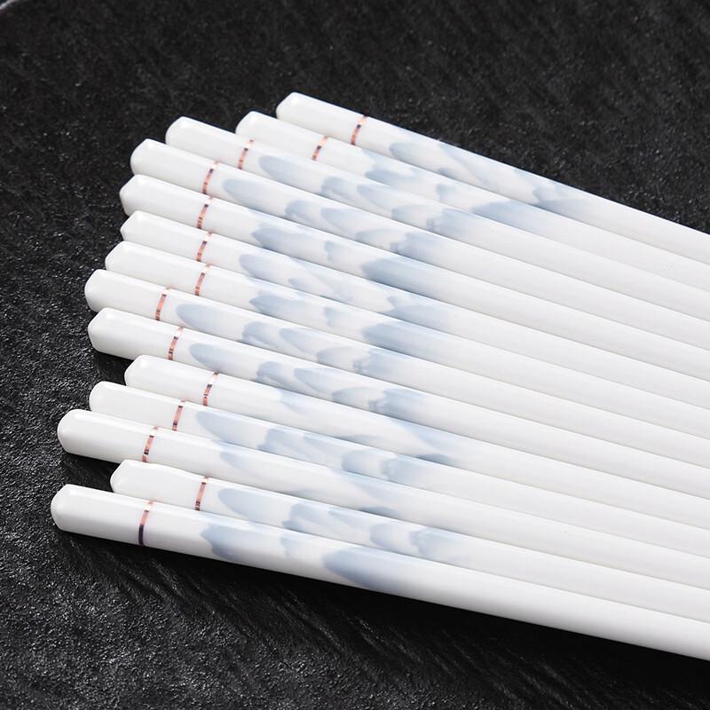 LWGIL Thousand-Mile Rivers & Mountains Ceramic Chopsticks (100 Pairs)