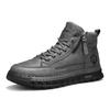 Training Shoes Botas Outdoor Treking Footwear Mens High Top Leather Ankle Boots Comfortable Motorcycle Boots Non Slip Walking