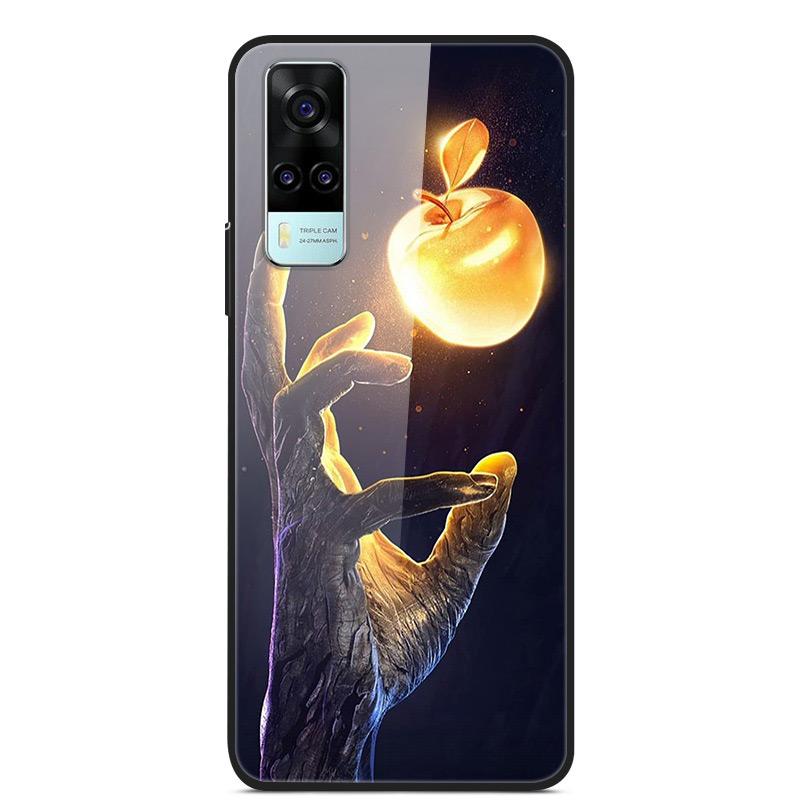 Tempered Glass Case For Vivo Y31 Y51 Case Soft Silicome Bumper For Vivo Y51 Y31 Phone Case Hard Glass Back Cover Y 31 Y 51 Funda