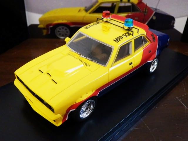 Mini Car Mad Max 1974 Ford Falcon V8 Interceptor Yellow MFP508 Sedan 1/43 "Interceptor" 4-door [Limited Item] [Item]