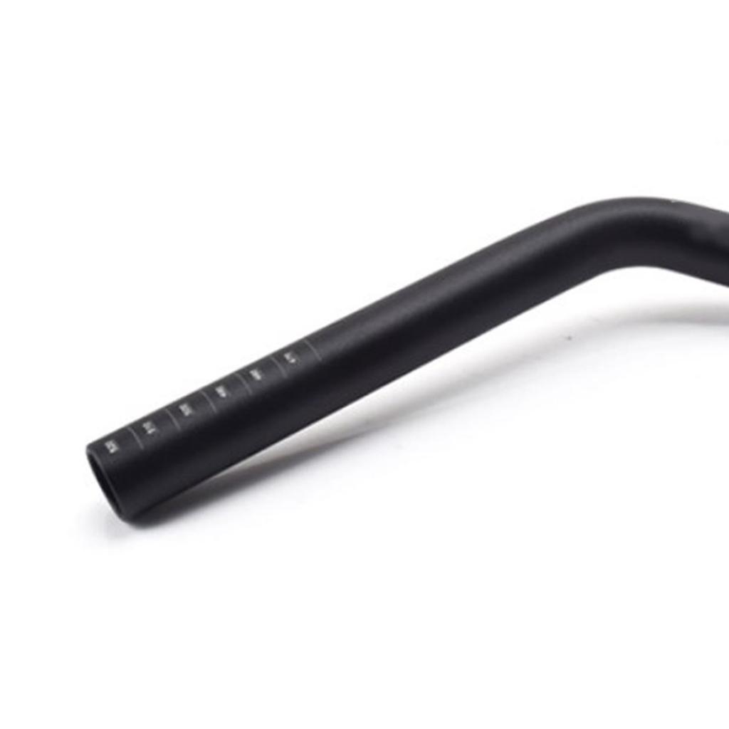 Mountain Bike Riser Handlebar 25.4mm Dia Aluminum Alloy Extra Long Bicycle Riser Bar for Folding Bike MTB