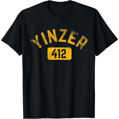Pittsburgh Yinzer 412 Steel City Pennsylvania Funny Vintage T-Shirt