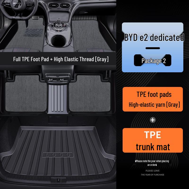 BYD e2 Luxury TPE Floor Mat - Full Coverage for Single Driver's Seat (24 Model)