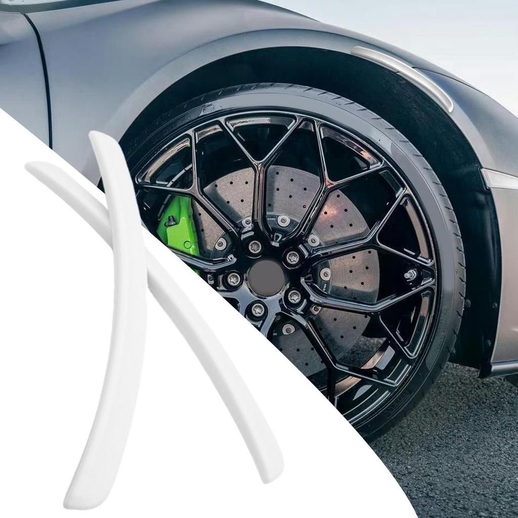 2PCS Universal Car Fenders Trim Strip Curved Anti-Scratch Universal Wheels Anti-collision Mudguard Protector Guard Accessories Interior Mirrors 6